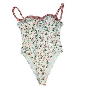 Pacsun Swim Floral Elise Ruffle One Piece Swimsuit 🍓